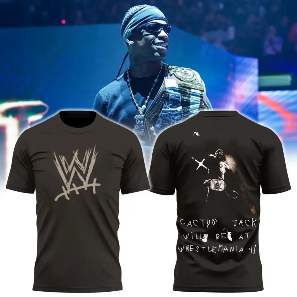 Travis Scott x WWE WrestleMania 41 Shirt Meaningful Father's Day Gifts Oregontrailrvpk Shirt