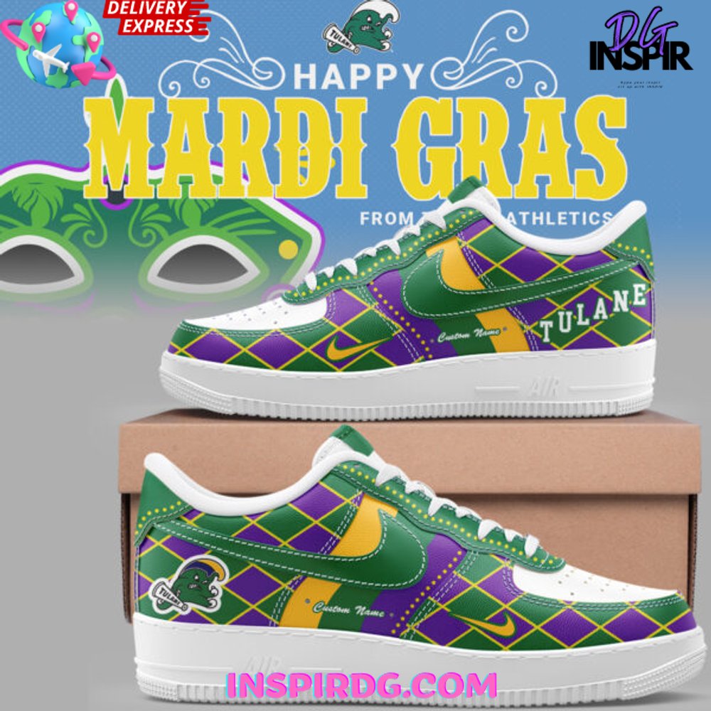 Tulane Green Wave Mardi Gras 2025 Air Force 1