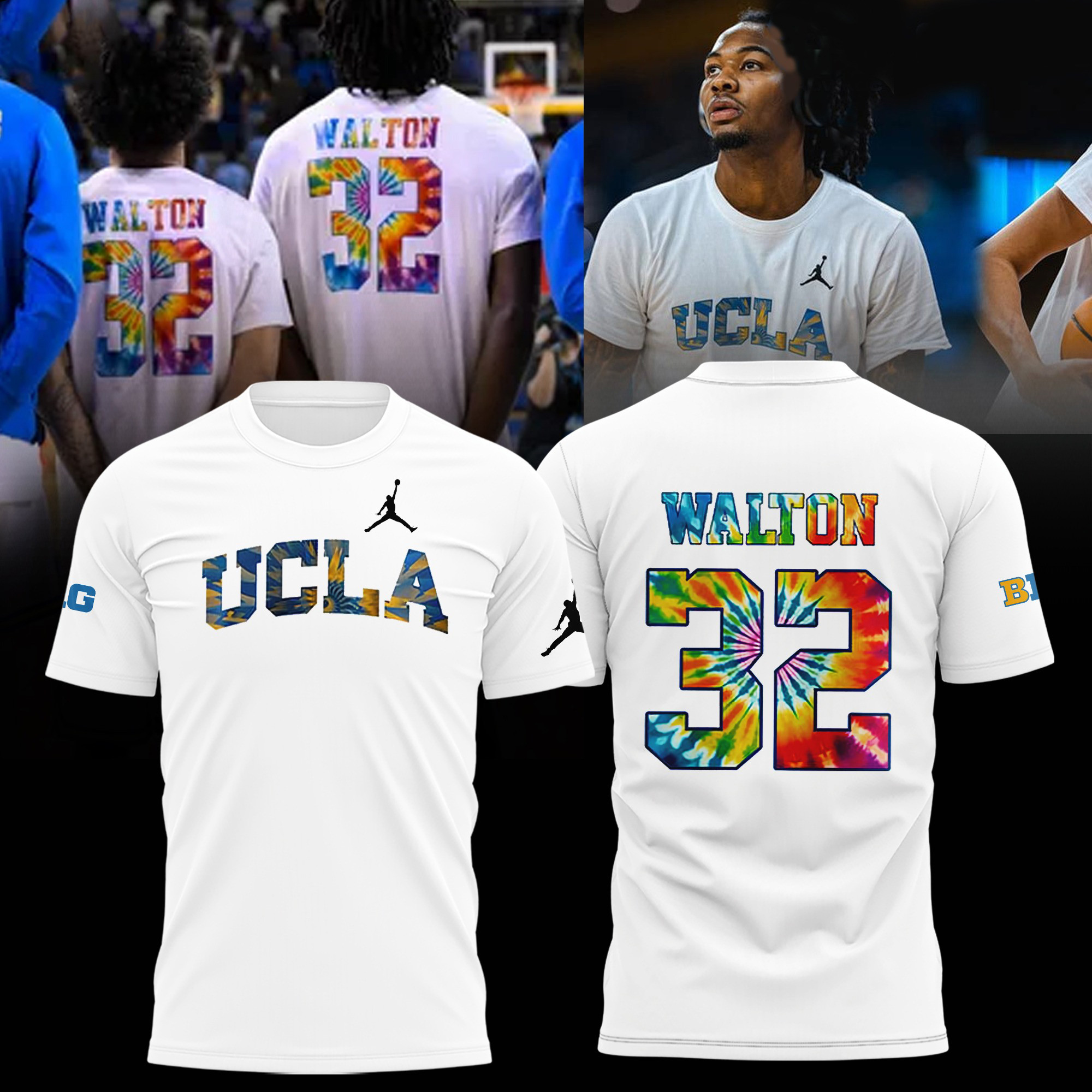 UCLA Bruins Honors The Late Bill Walton Tie Dye Shirt Basketball Hall Of Famer True Oregontrailrvpk Shirt
