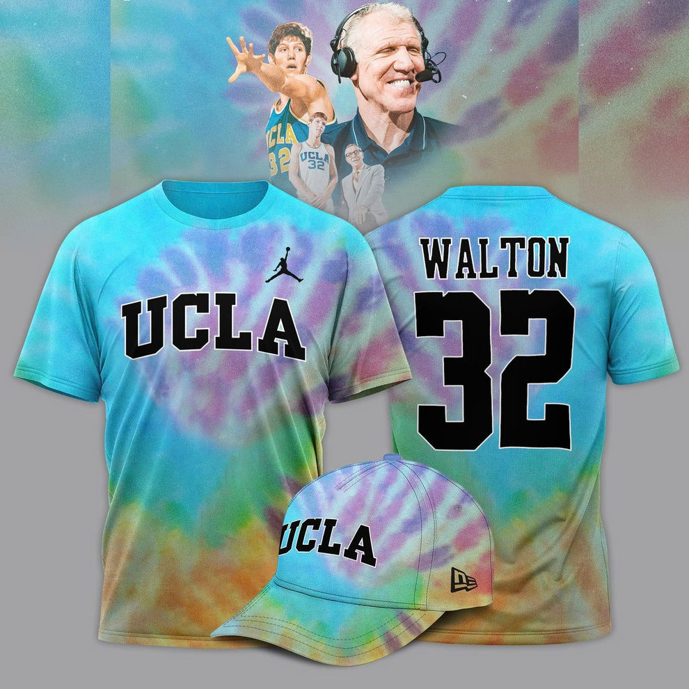 UCLA Honors The Late Bill Walton Tie Dye Shirt Hat Honor Grateful Dead Bill Walton Merch Oregontrailrvpk Shirt
