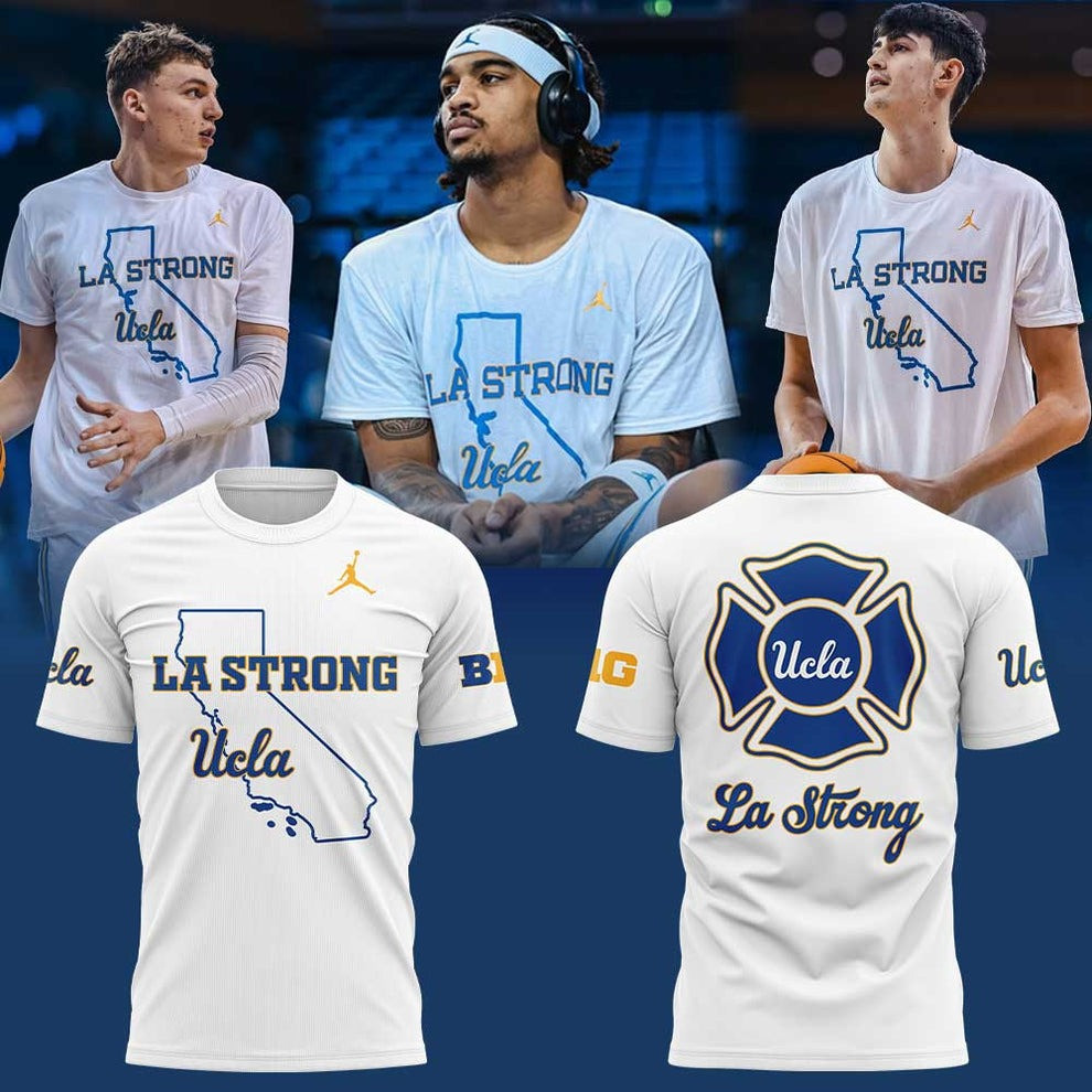 UCLA Men's Basketball LA Strong T-Shirt UCLA Bruins Men's Basketball Fan Merch Gifts Oregontrailrvpk Shirt