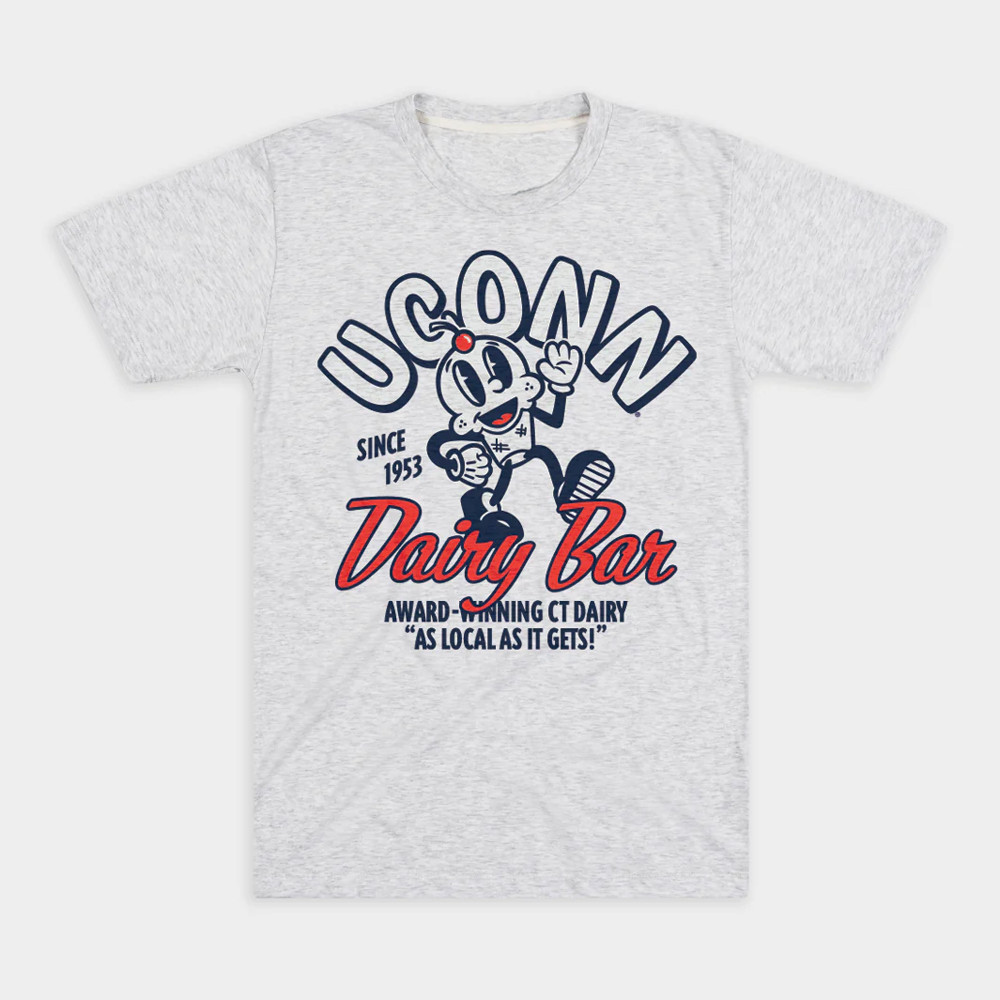 UConn Dairy Bar T-Shirt Good Gifts For Basketball Lovers Oregontrailrvpk Shirt