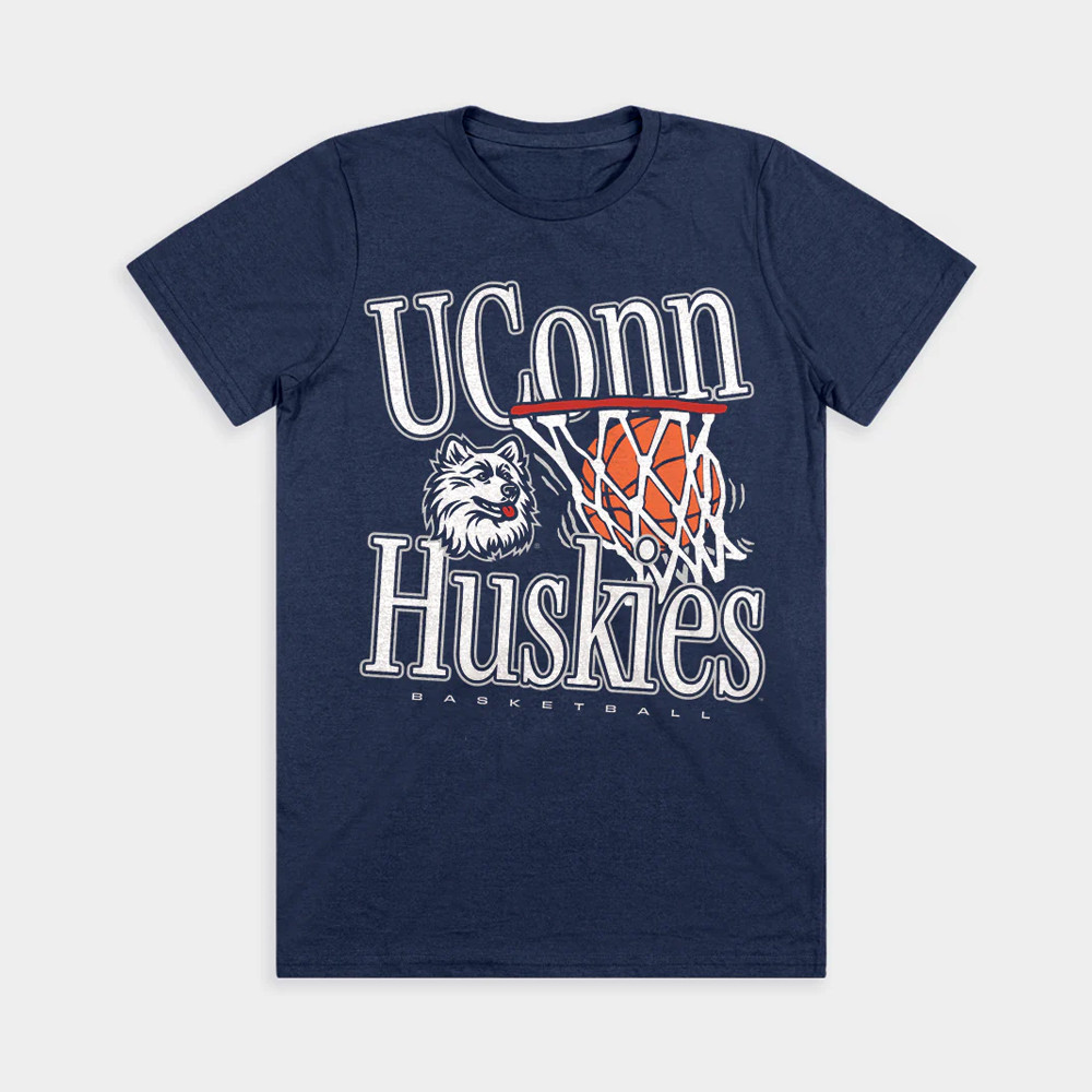 UConn Huskies 1990s Retro T-Shirt Basketball Enthusiast Gifts Oregontrailrvpk Shirt