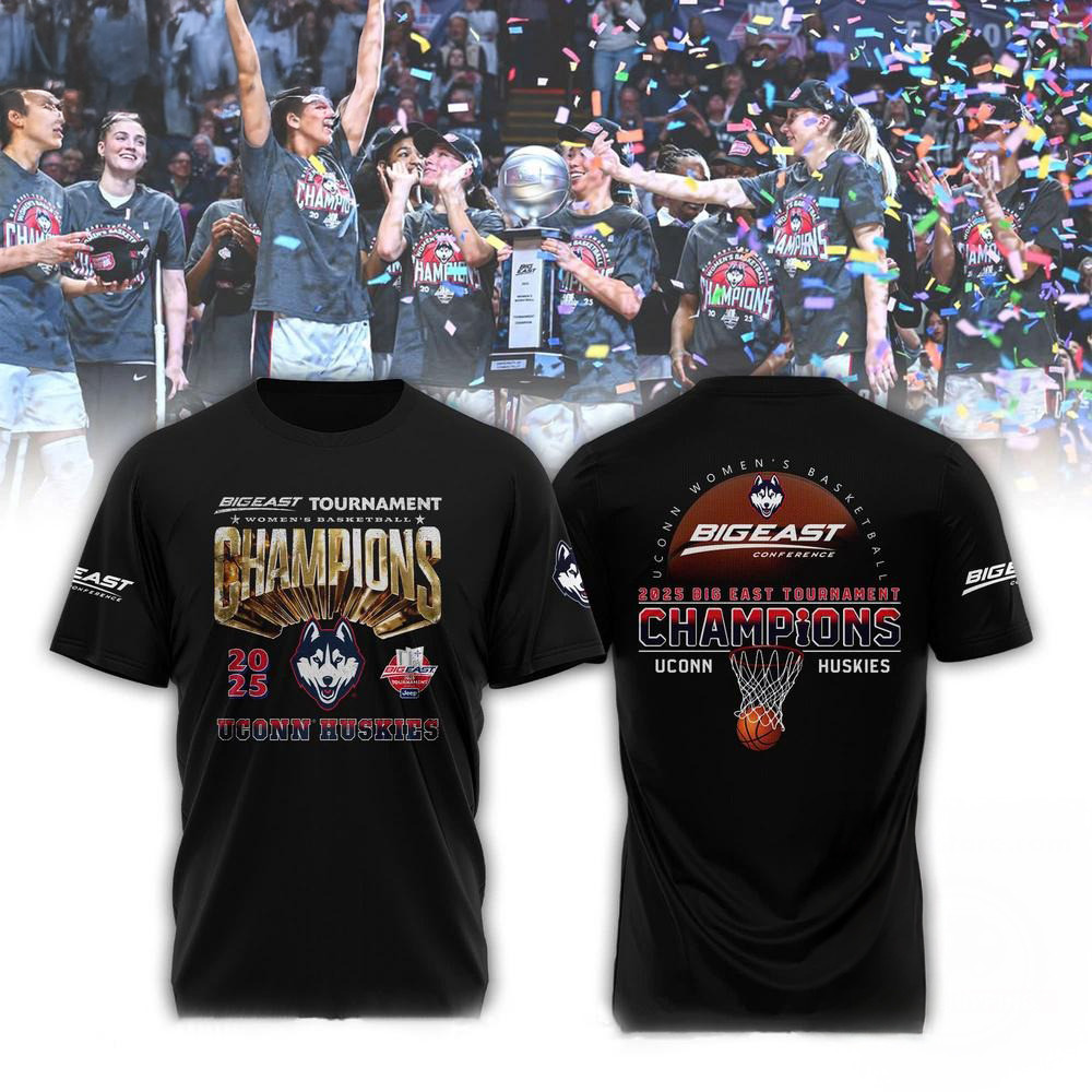 UConn Huskies 2025 BIG EAST Women's Basketball 23X Champions Locker Room Shirt Oregontrailrvpk Shirt