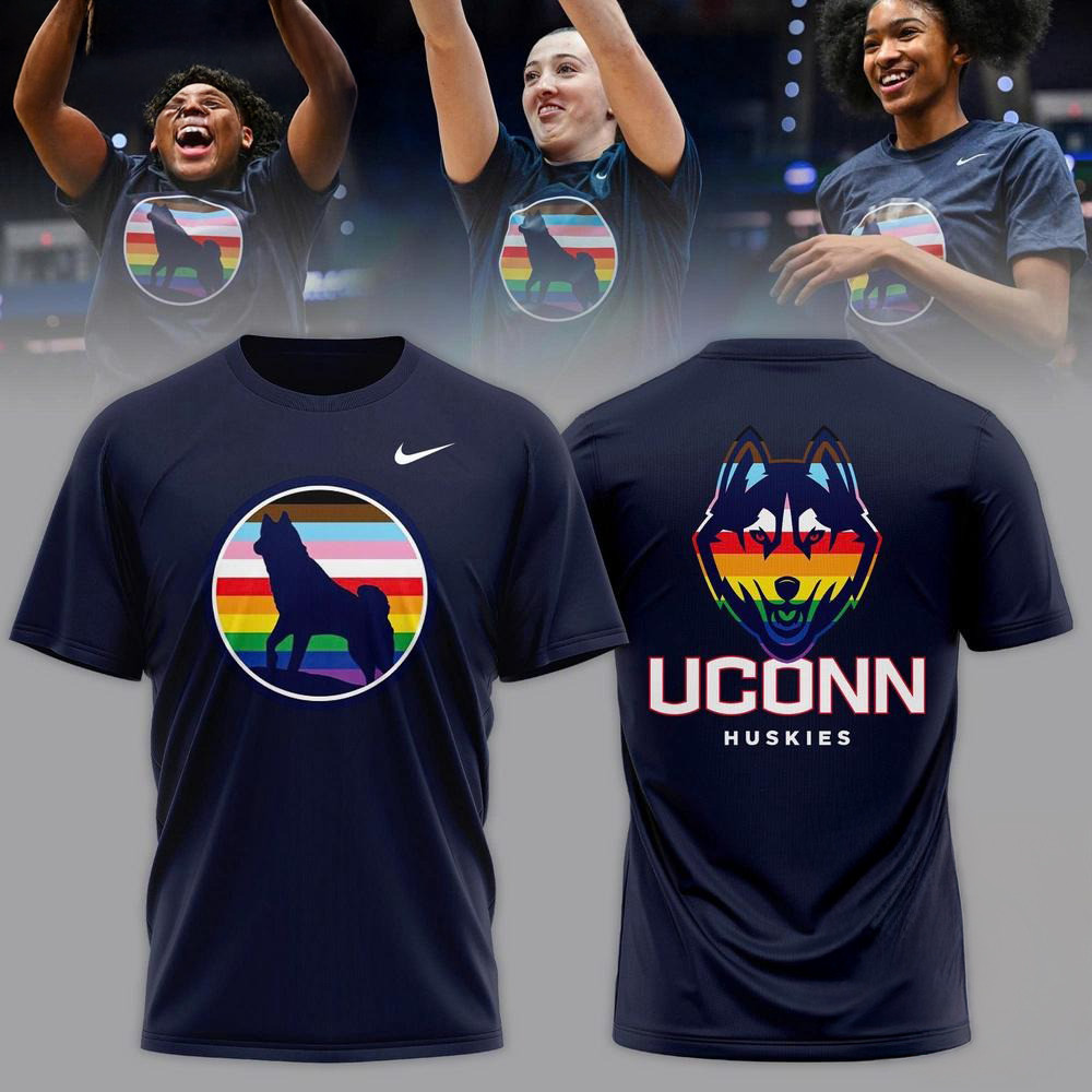 UConn Huskies 2025 LGBT Pride Rainbow Shirt Good Gifts For Basketball Fans Oregontrailrvpk Shirt
