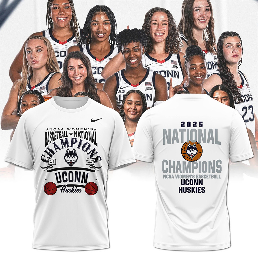 Uconn Huskies 2025 National Champions NCAA Women's Basketball Shirt Gifts For Basketball Lover Oregontrailrvpk Shirt