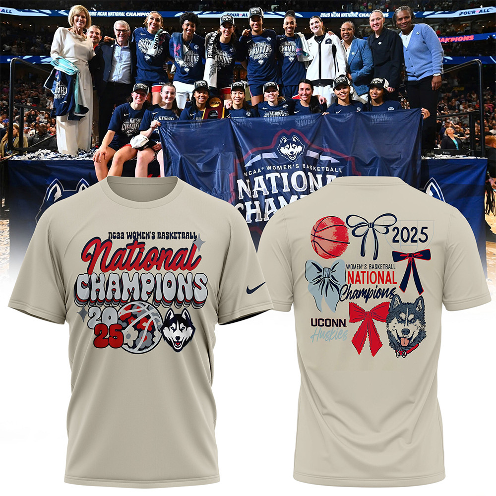 Uconn Huskies 2025 National Champions NCAA Women's Basketball Shirt Gifts For Wife Oregontrailrvpk Shirt