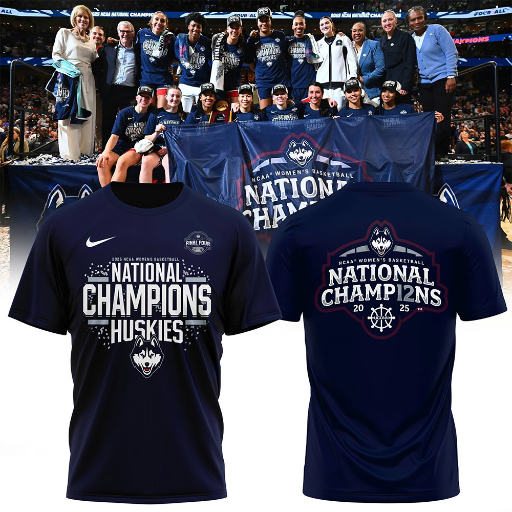 Uconn Huskies 2025 National Champions NCAA Women's Basketball Shirt Oregontrailrvpk Shirt