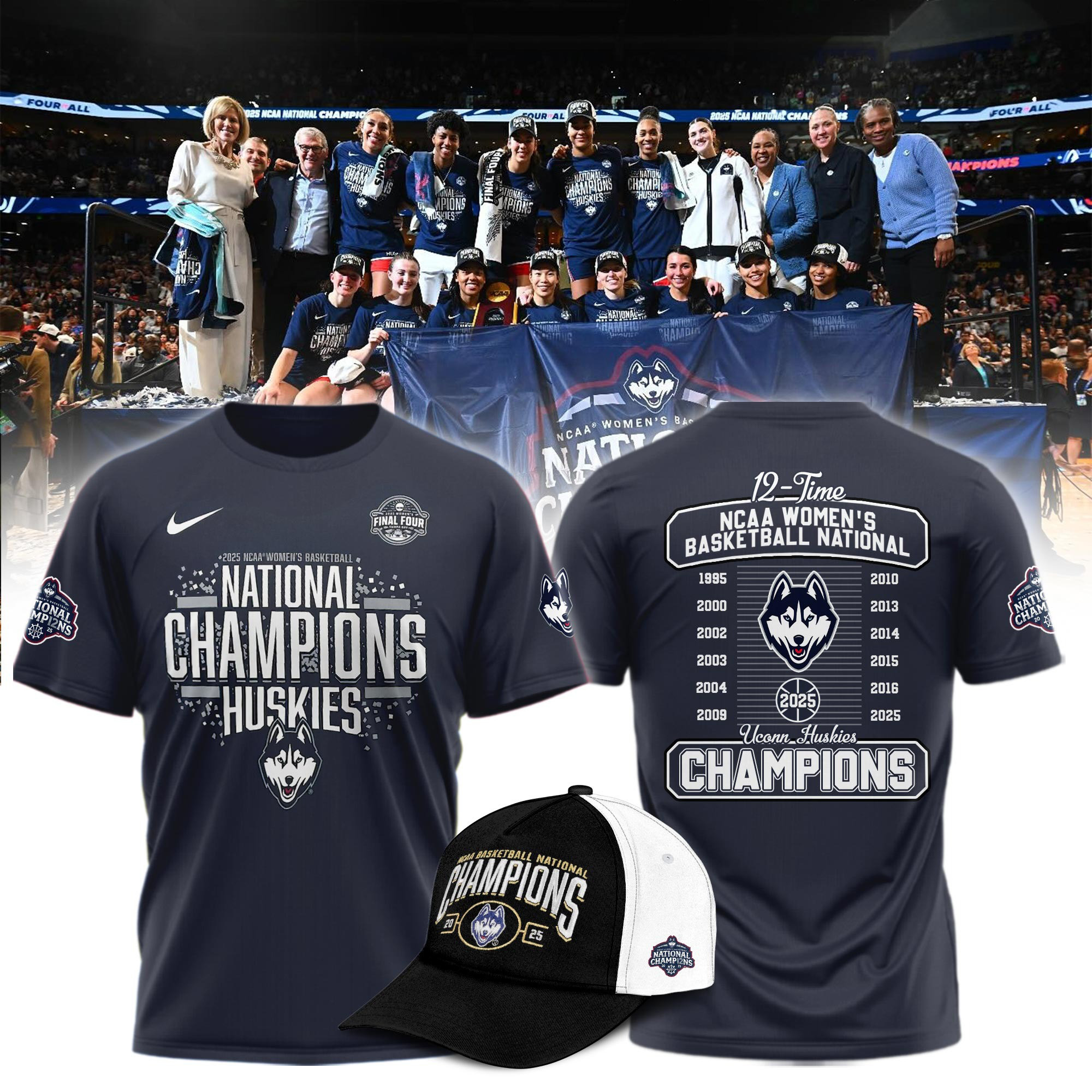 UConn Huskies 2025 NCAA Women's Basketball National Champions Shirt Gifts For Basketball Fan Oregontrailrvpk Shirt