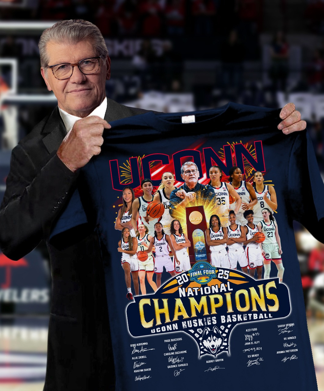 Uconn Huskies Basketball National 2025 T-Shirt Basketball Oregontrailrvpk Shirt