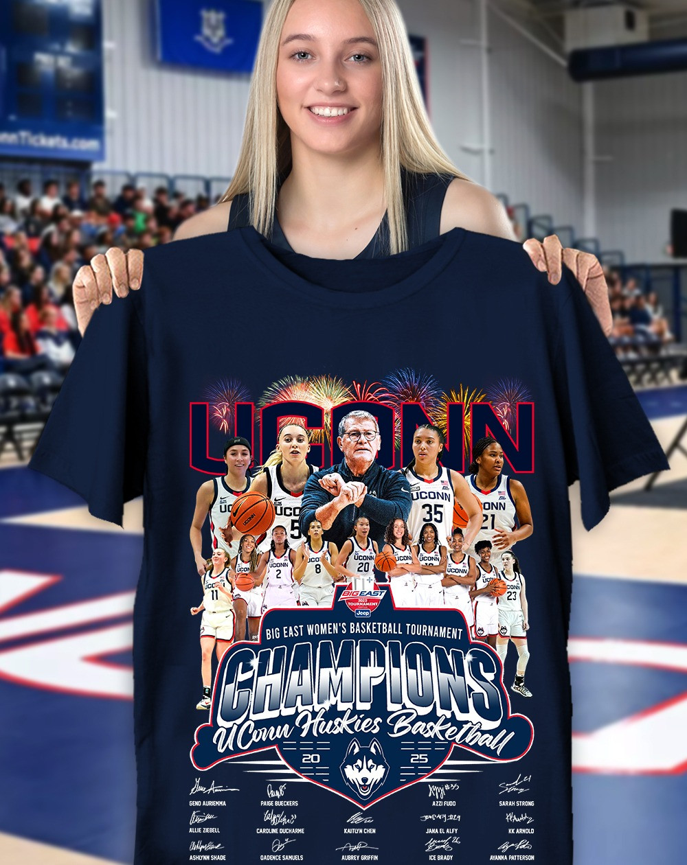 Uconn Huskies Champions Women's Basketball Shirt 2025 Championship Merch Oregontrailrvpk Shirt