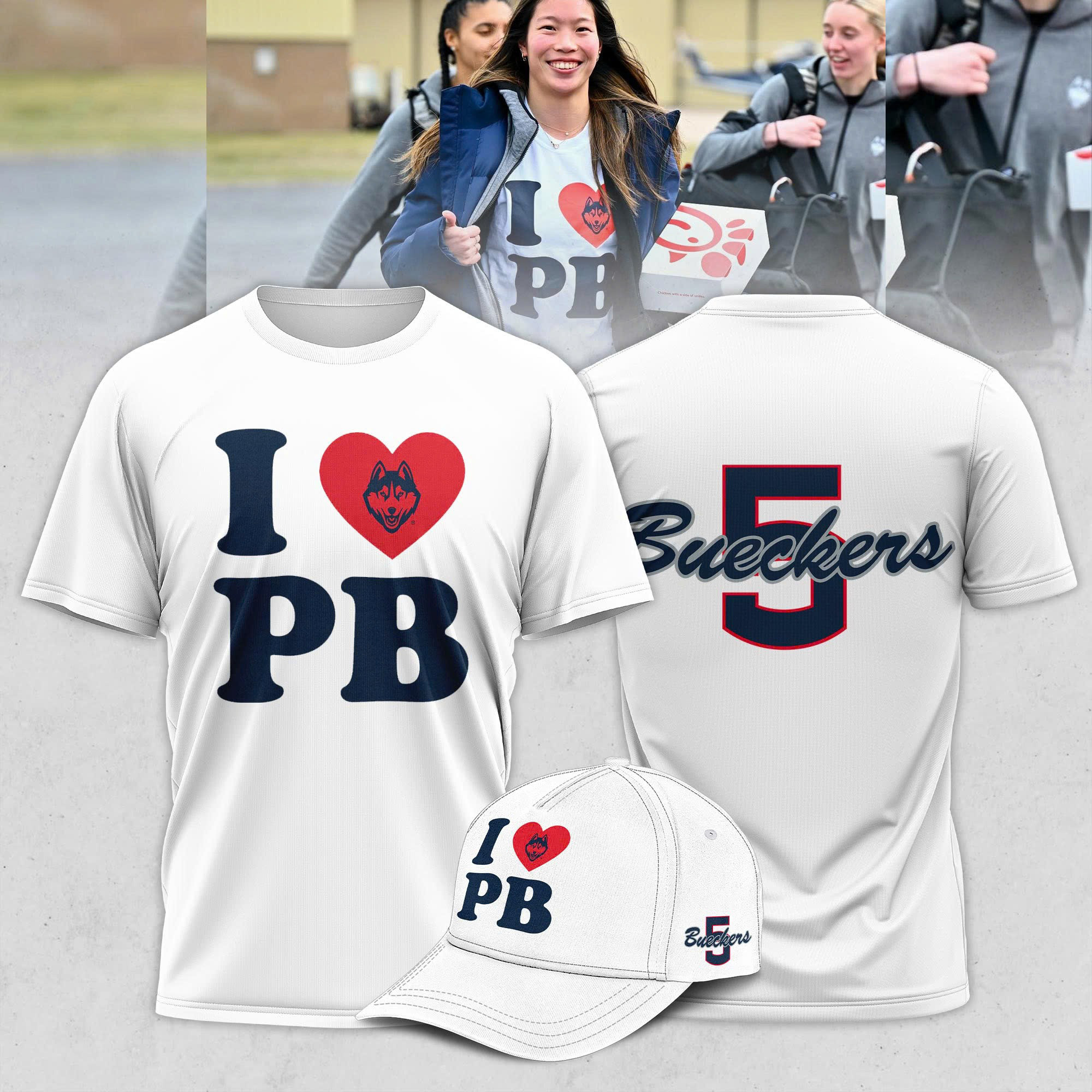 UConn Huskies Paige Bueckers 3 PB White Shirt Best Gifts For Basketball Fans Oregontrailrvpk Shirt