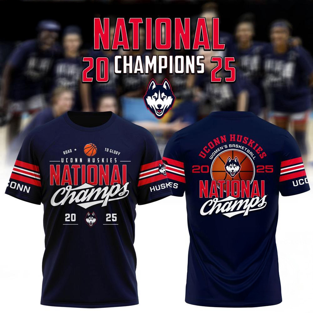 Uconn Huskies Women's Basketball 2025 National Champions Shirt Presents For Basketball Fans Oregontrailrvpk Shirt