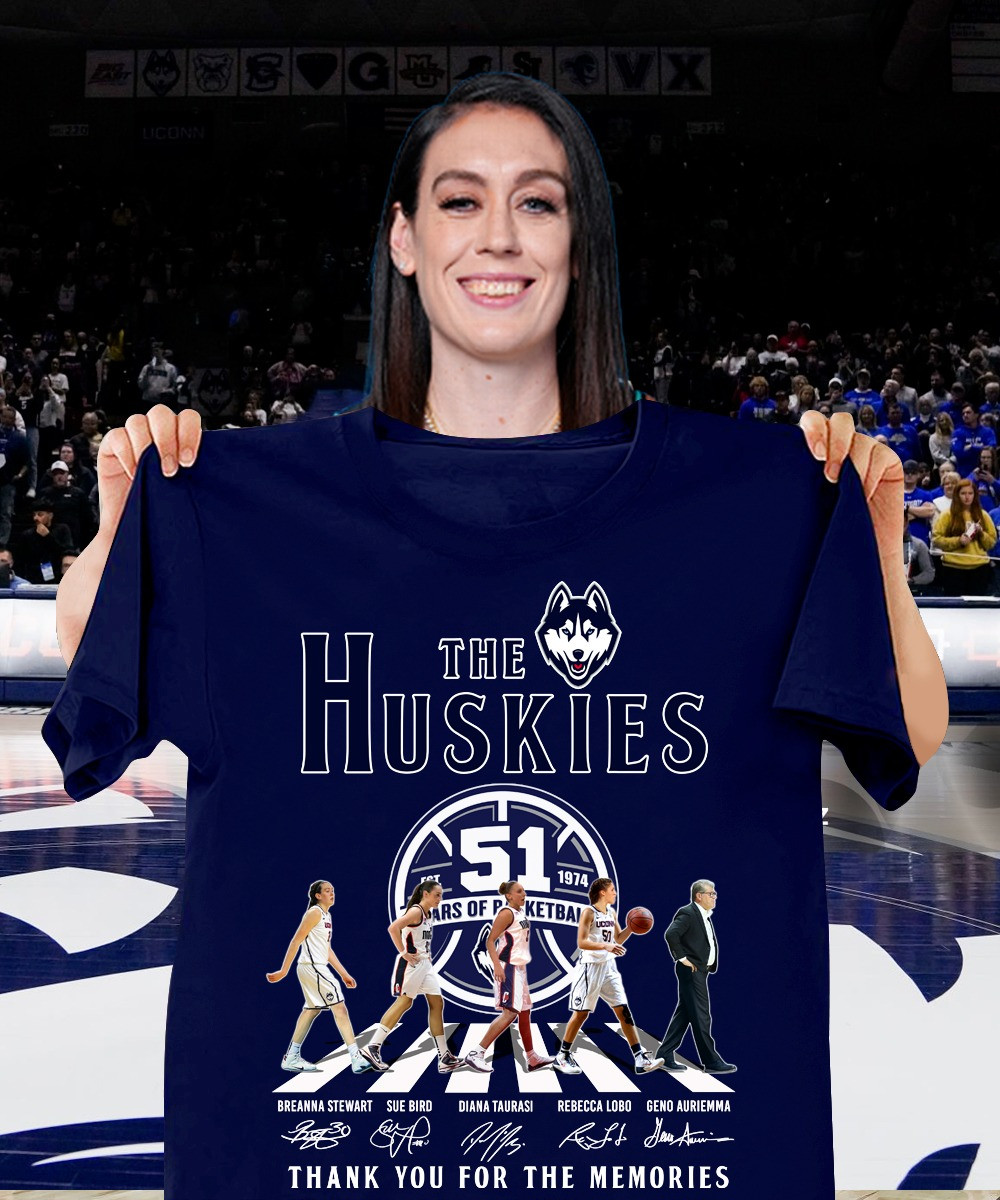 UConn Huskies Women's Basketball 51St Anniversary Shirt 2025 Thank You For The Memories Oregontrailrvpk Shirt