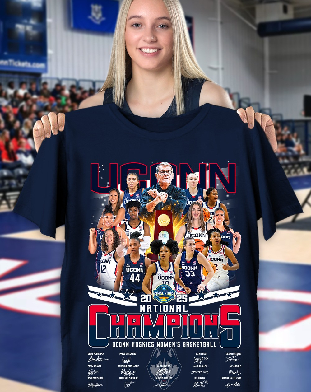 Uconn Huskies Women's Basketball National 2025 T-Shirt Basketball Enthusiast Gifts Oregontrailrvpk Shirt