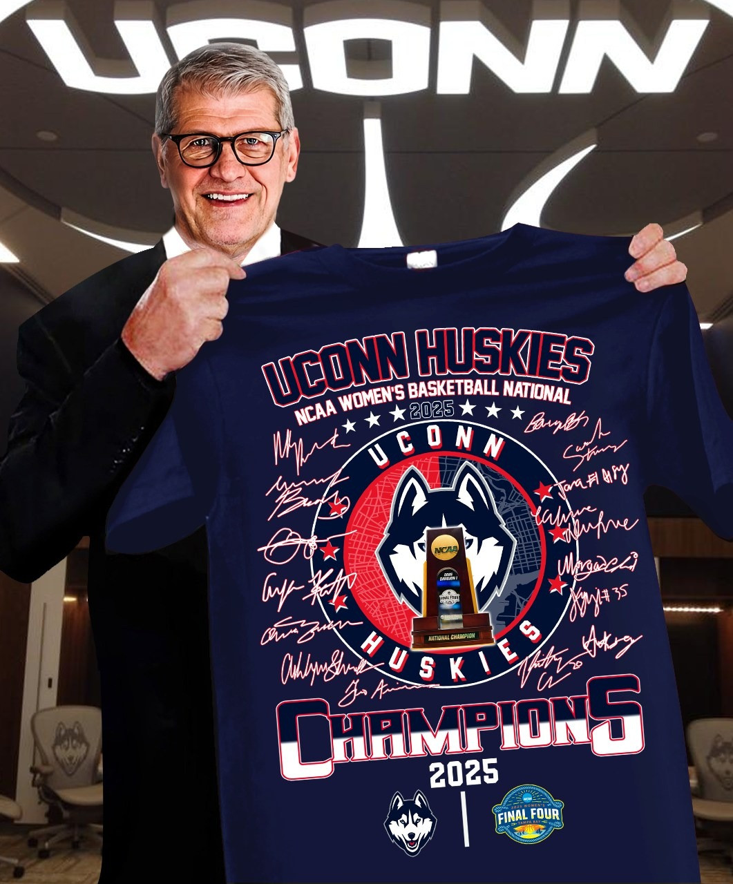 Uconn Huskies Women's Basketball National Champions T-Shirt 2025 Great Fan Apparel Unique Oregontrailrvpk Shirt