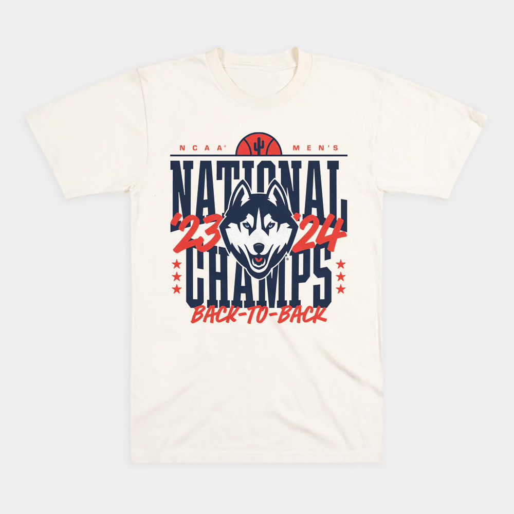 UConn Men's Basketball 2023 and 2024 Champions Shirt Gift For Basketball Lover Oregontrailrvpk Shirt