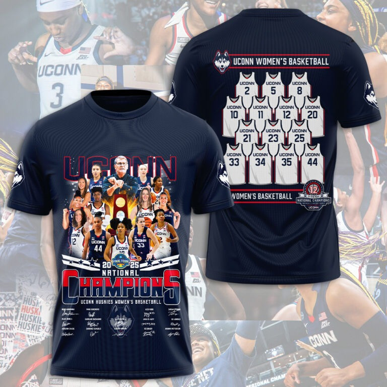 Uconn National Championship 2025 Hoodie Women's Basketball Championships Apparel Fan Gear Oregontrailrvpk Shirt