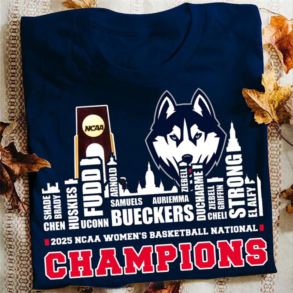 Uconn National Championship T-Shirt 2025 NCAA Women's Basketball Awesome Fan Merch Oregontrailrvpk Shirt