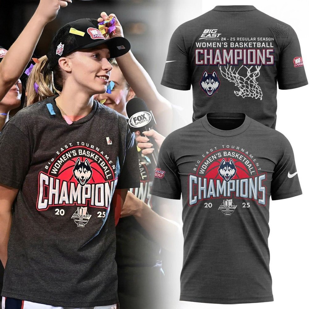 UConn Women's Basketball 2024-25 Big East Tournament Champions Shirt Basketball Enthusiast Gifts Oregontrailrvpk Shirt