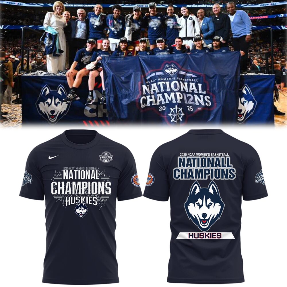 Uconn Women's Basketball 2025 National Champions T-Shirt Good Gifts For Basketball Players Oregontrailrvpk Shirt