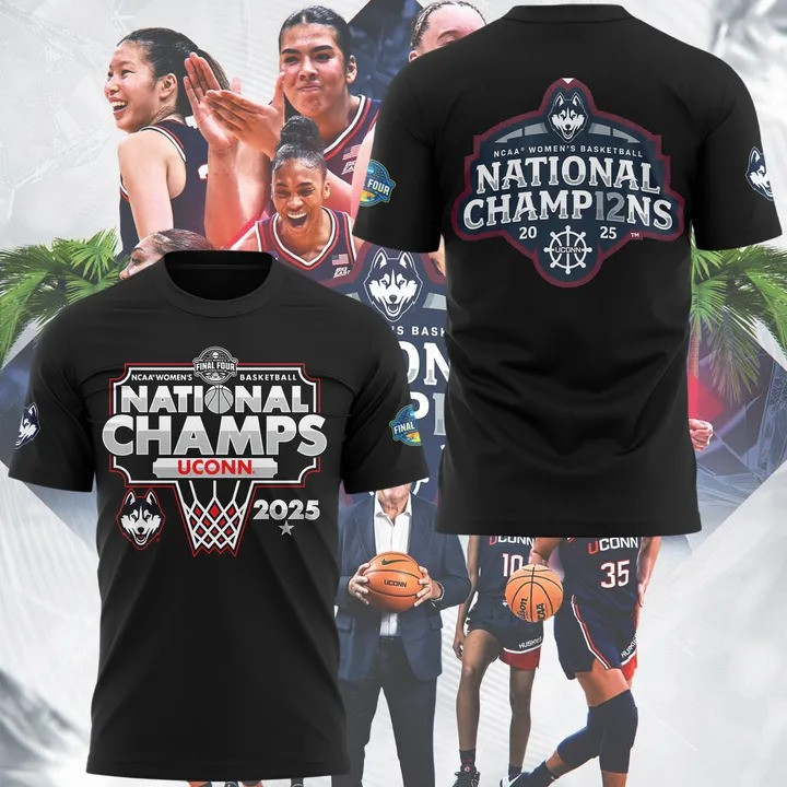 Uconn Women's Basketball National Champions 2025 Shirt Gifts For Basketball Lovers Him Her Oregontrailrvpk Shirt