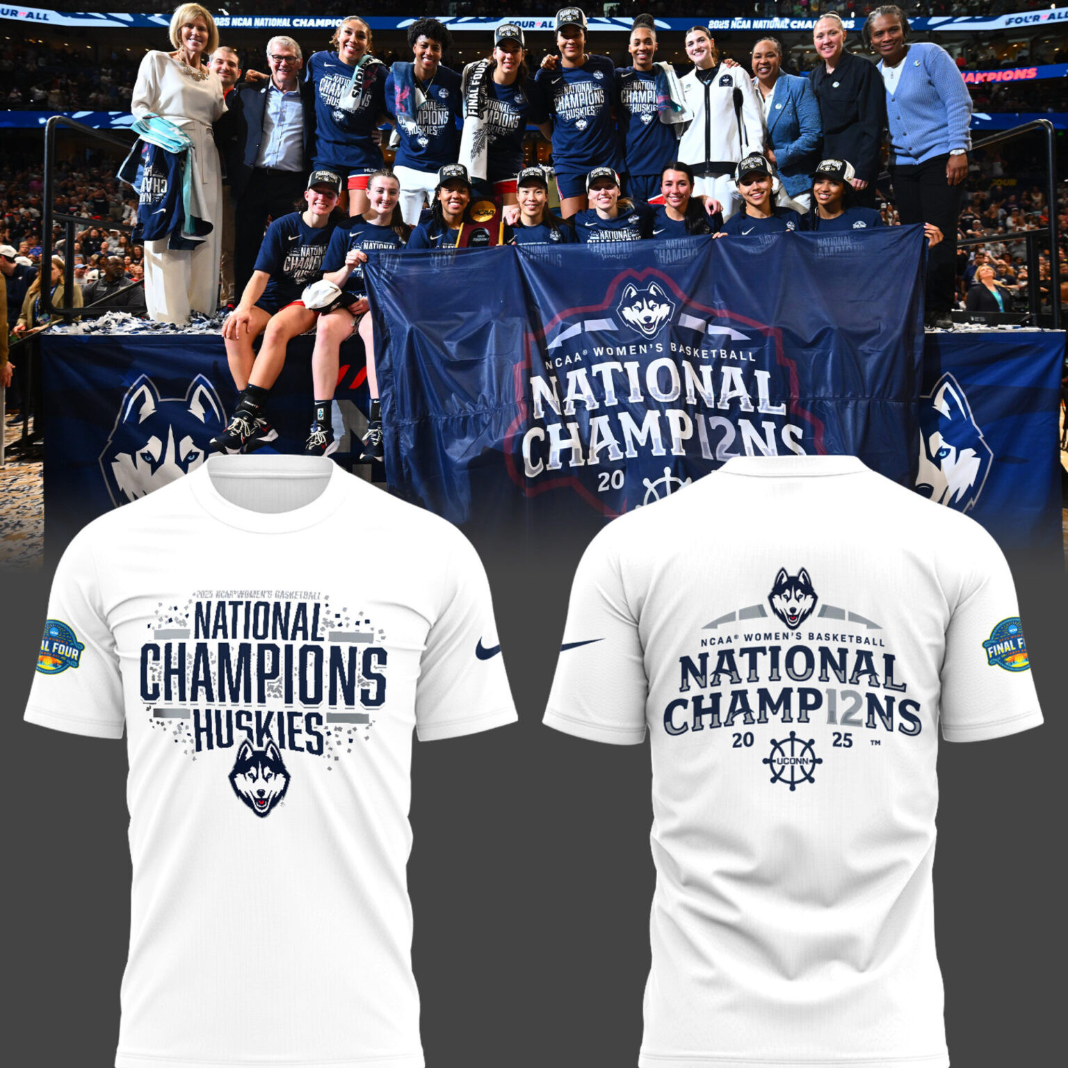 Uconn Women's Basketball National Championship Shirt 2025 Uconn Huskies NCAA Champions Tee Oregontrailrvpk Shirt