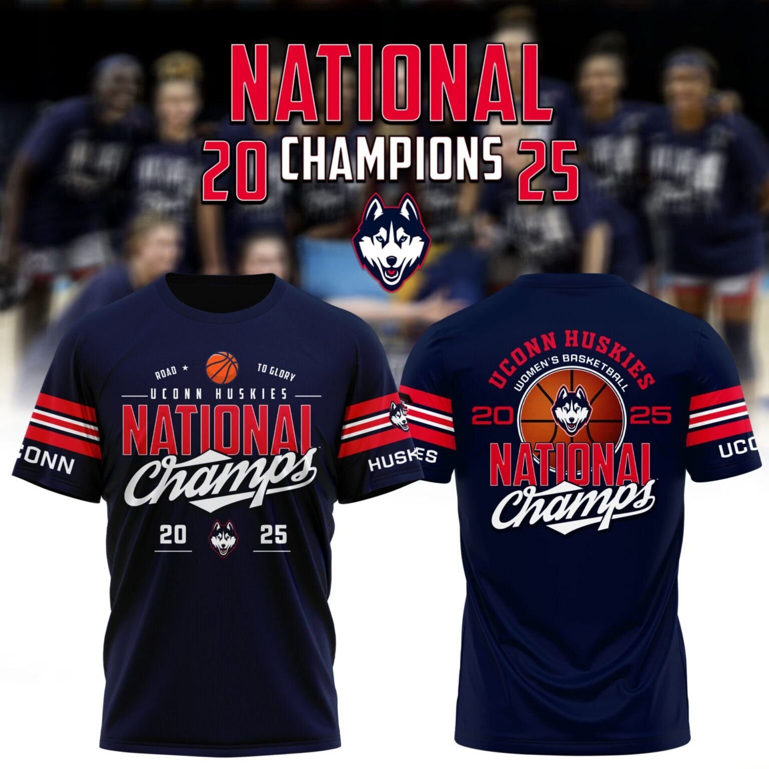 Uconn Women's Basketball National Championship T-Shirt 2025 Apparel Fan Gear Merchandise Oregontrailrvpk Shirt