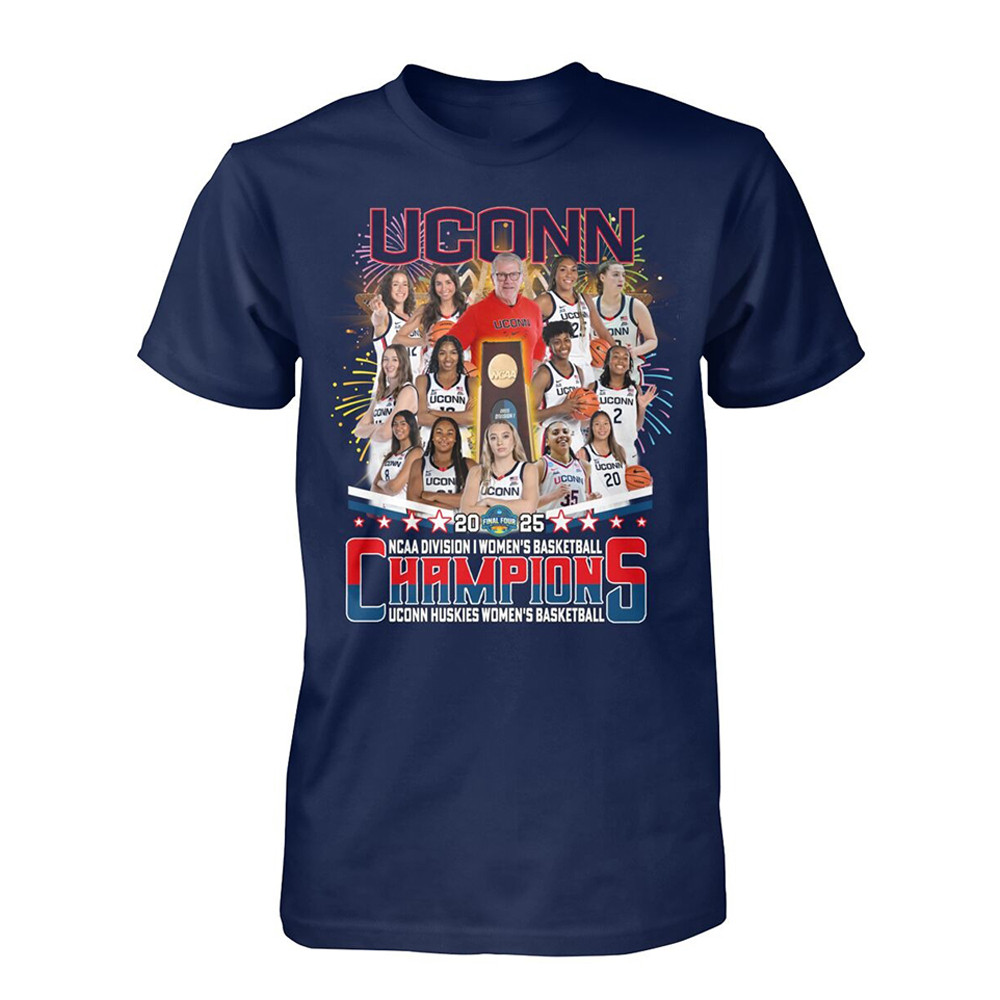 Uconn Women's Basketball National Championship T-Shirt 2025 Apparel Gifts For True Fans Oregontrailrvpk Shirt