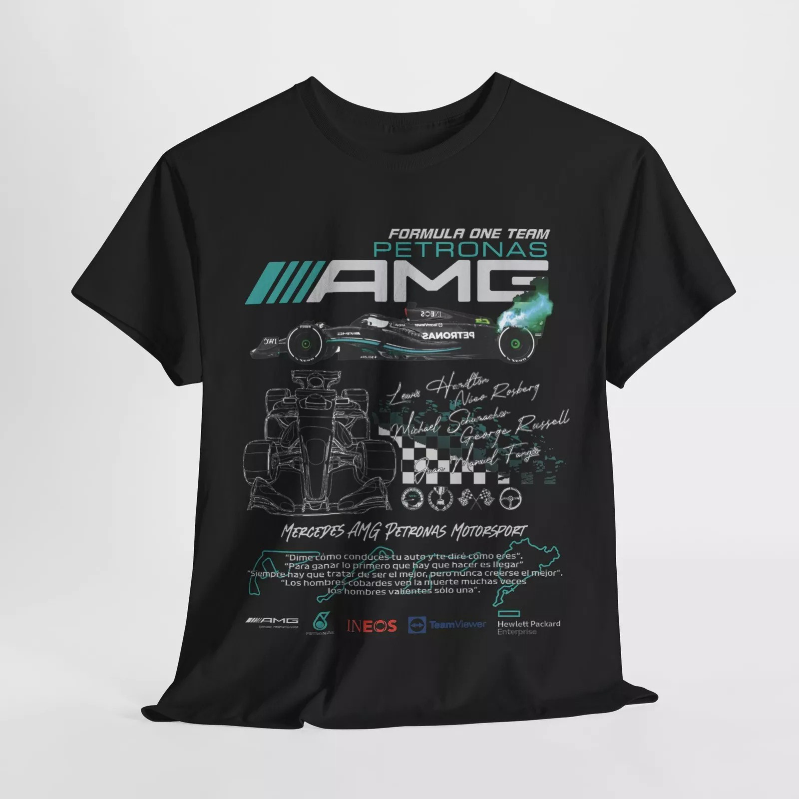 Ultimate Mercedes AMG Petronas F1 Team T-Shirt For Racing Fans Oregontrailrvpk Shirt