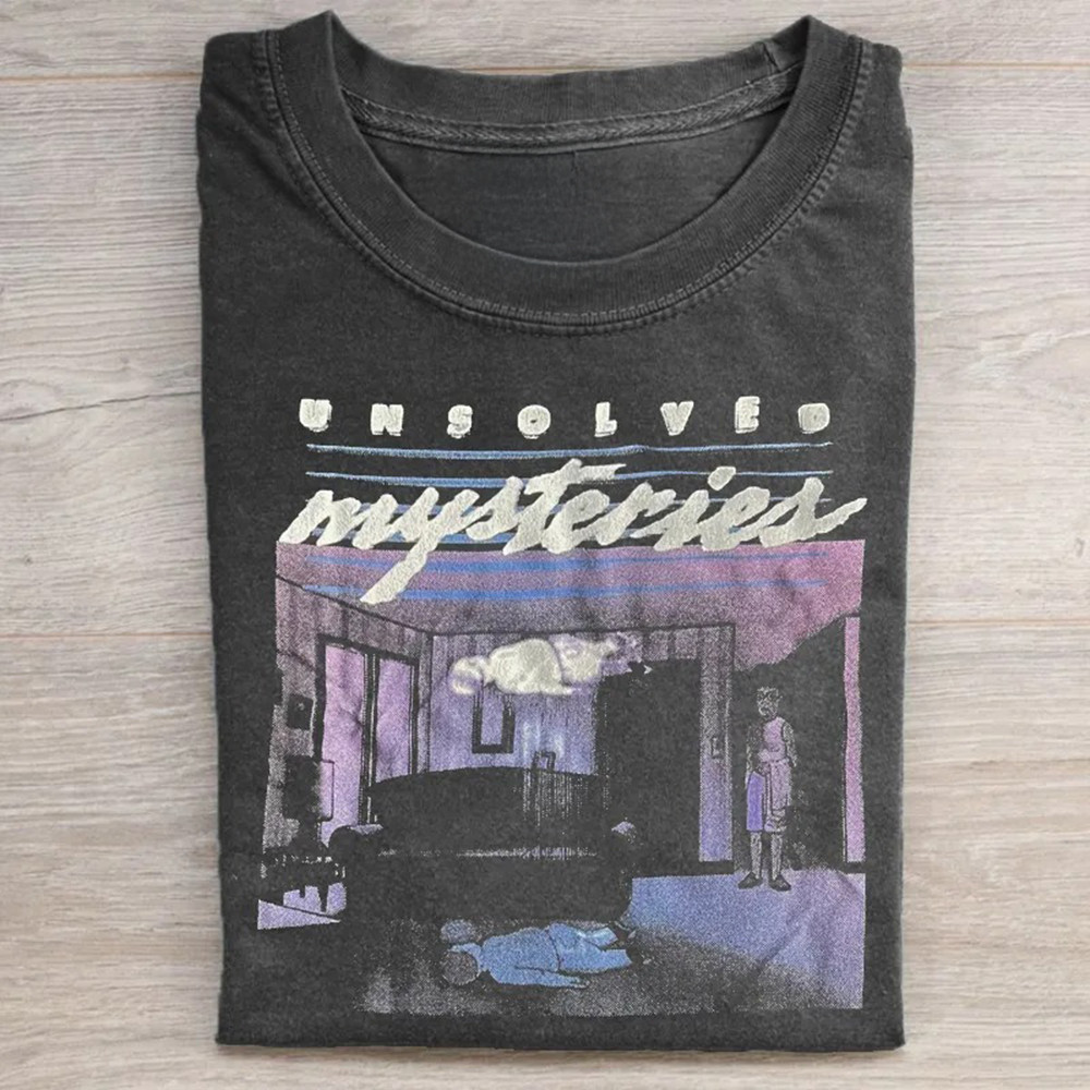 Unsolved Mysteries Vintage T-Shirt Old Retro TV Series Show Lovers Oregontrailrvpk Shirt