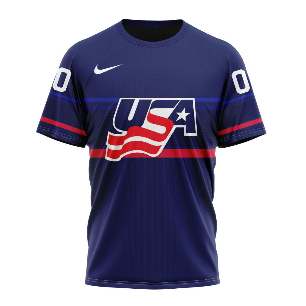 USA Hockey Away Personalized Kits Personalized Name And Number T-Shirt Oregontrailrvpk Shirt