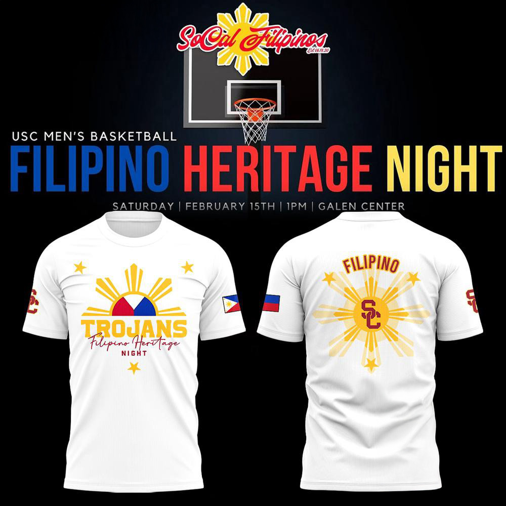 USC Trojans Filipino Heritage Night White Shirt Filipino Trojans Oregontrailrvpk Shirt