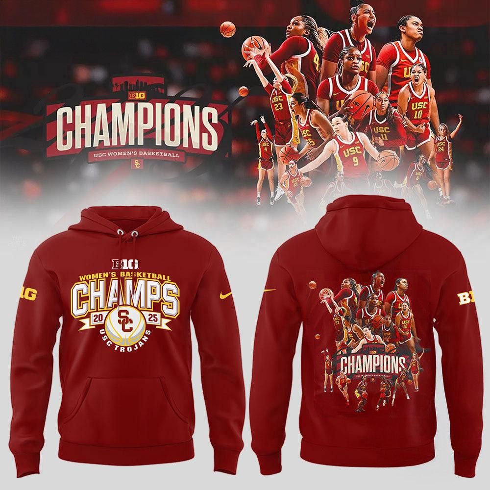 USC Trojans Women's Basketball 2025 Champions Hoodie