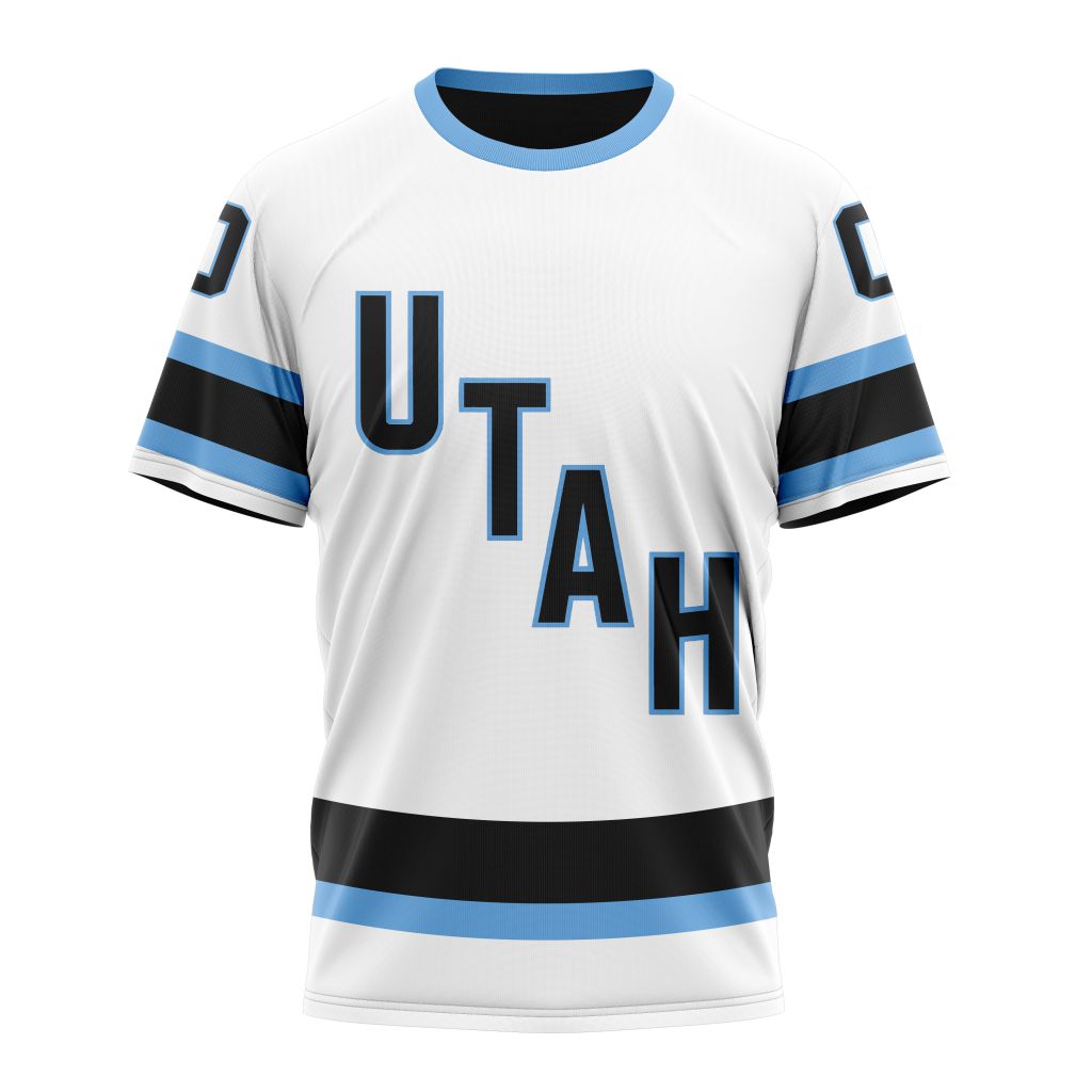 Utah Hockey Club Personalized 2025 Away Kits Personalized Name And Number T-Shirt Oregontrailrvpk Shirt