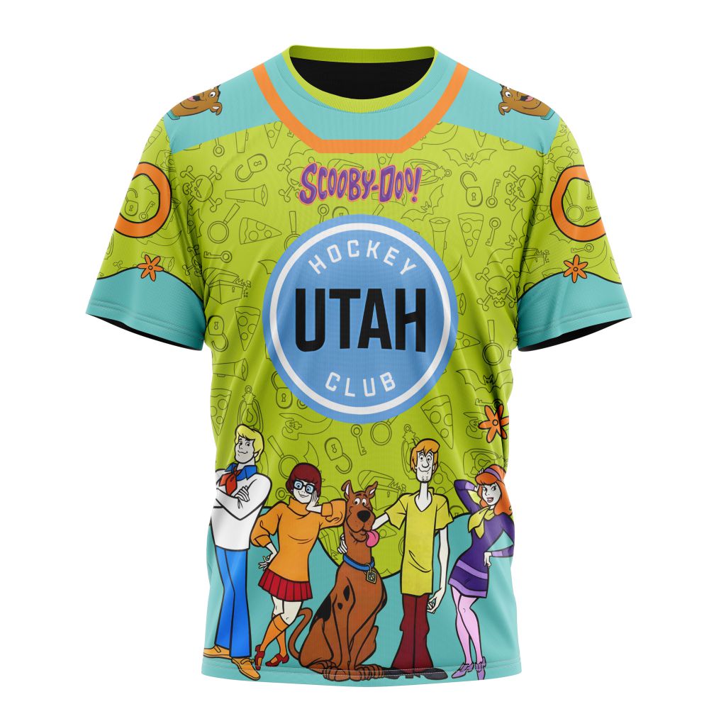 Utah Hockey Club Special Scooby Doo Design 01 Personalized Name And Number T-Shirt Oregontrailrvpk Shirt