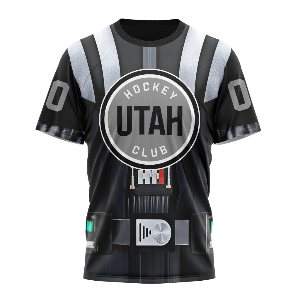 Utah Hockey Club Special Star Wars Darth Vader Design 01 Personalized Name And Number T-Shirt Oregontrailrvpk Shirt