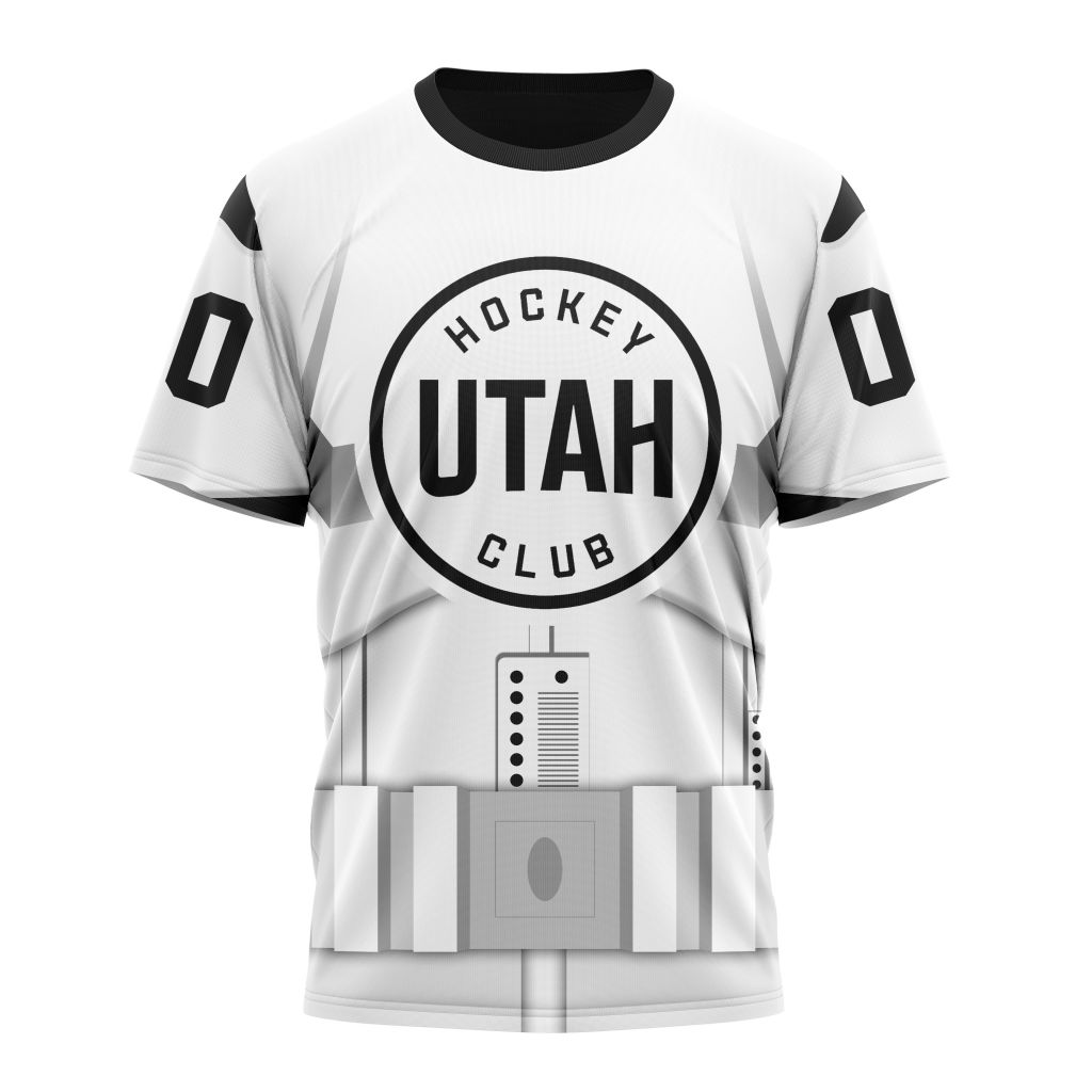 Utah Hockey Club Special Star Wars Stormtroopers Design Personalized Name And Number T-Shirt Oregontrailrvpk Shirt