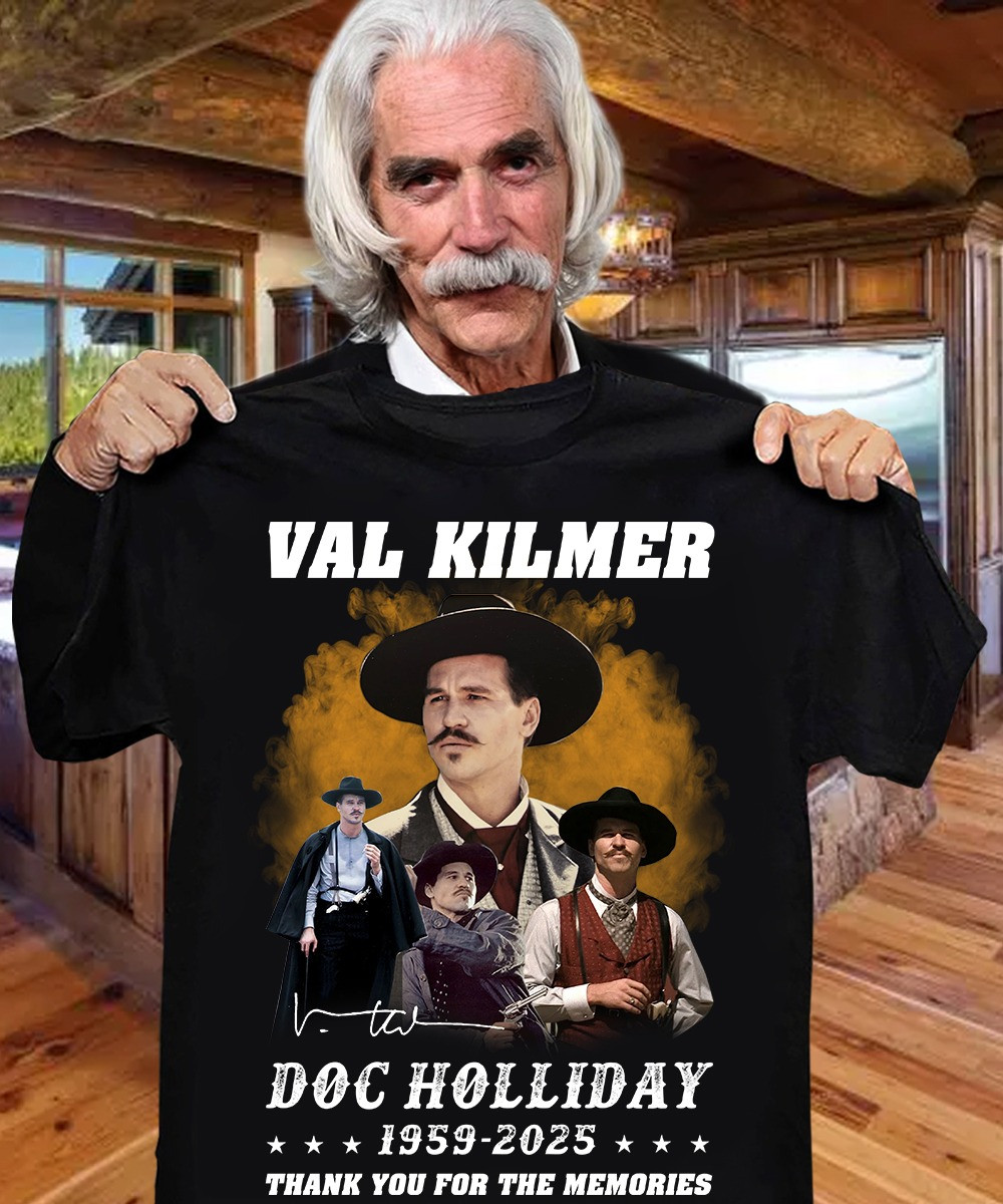 Val Kilmer Doc Holliday 1959-2025 T-Shirt Thank You For The Memories Merch Oregontrailrvpk Shirt