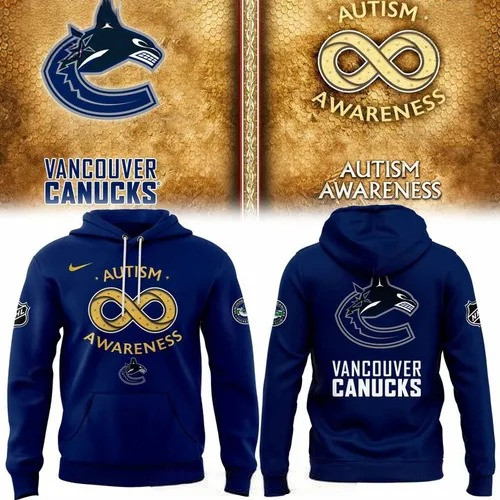Vancouver Canucks Autism Awareness 2025 Hoodie Gift Ideas For Hockey Lovers