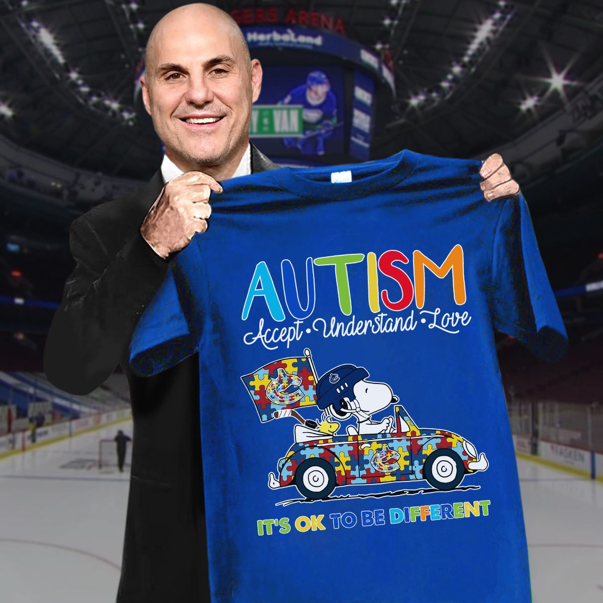 Vancouver Canucks Autism Awareness Month T-Shirt Accept Understand Gifts For Hockey Fans Oregontrailrvpk Shirt