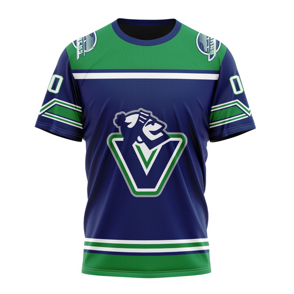 Vancouver Canucks Personalized Alternate Concepts Kits 01 Personalized Name And Number T-Shirt Oregontrailrvpk Shirt