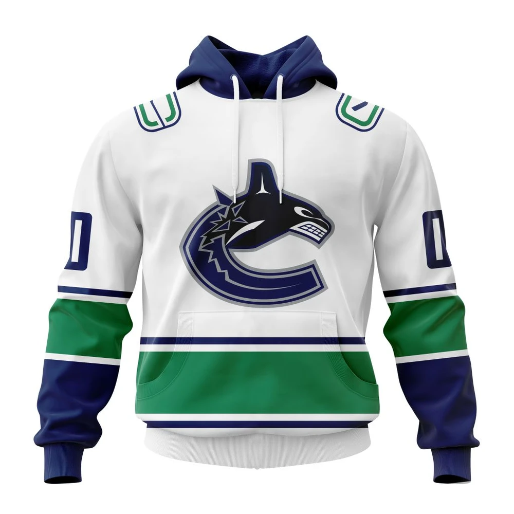 Vancouver Canucks Personalized Away Kits All Over Print Hoodie Style 29604