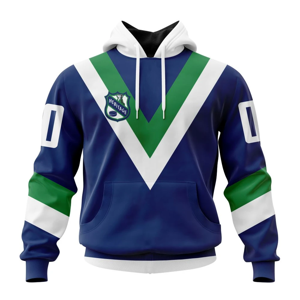 Vancouver Canucks Personalized Heritage Design All Over Print Hoodie Style 59496