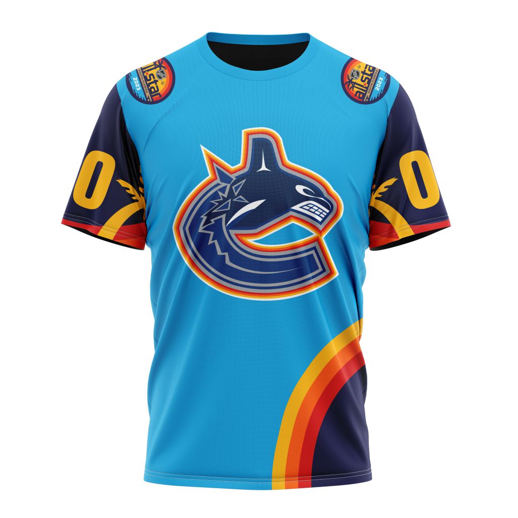 Vancouver Canucks Special ALL-Star Game Design With Atlantic Ocean Personalized Name And Number T-Shirt Oregontrailrvpk Shirt