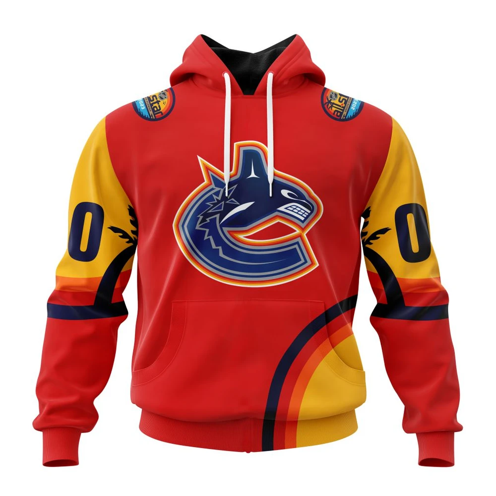 Vancouver Canucks Special All-Star Game Design With Florida Sunset All Over Print Hoodie Style 58170