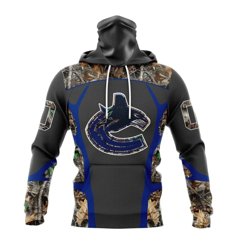 Vancouver Canucks Special Camo Hunting Design All Over Print Hoodie Style 38393