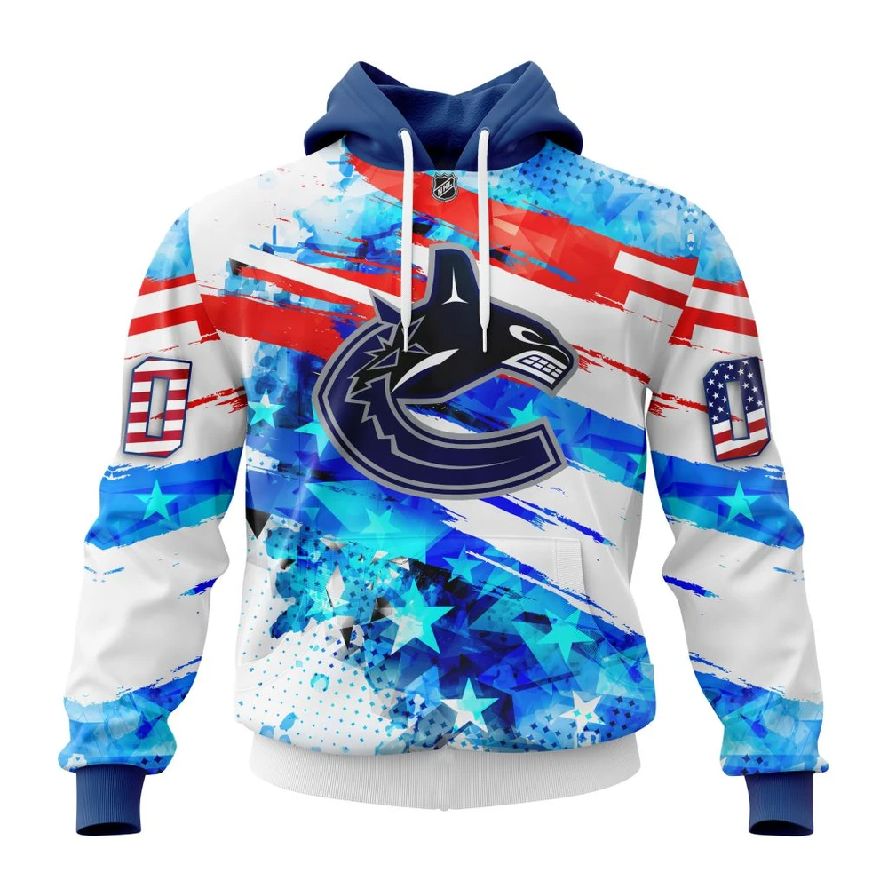 Vancouver Canucks Special Concept For Independence Day All Over Print Hoodie Style 35542