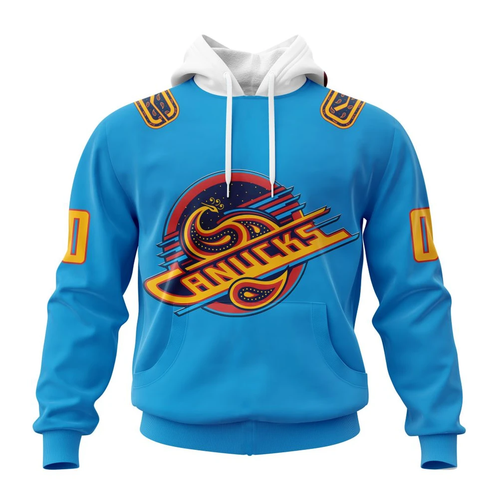 Vancouver Canucks Special Diwali Design All Over Print Hoodie Style 23504