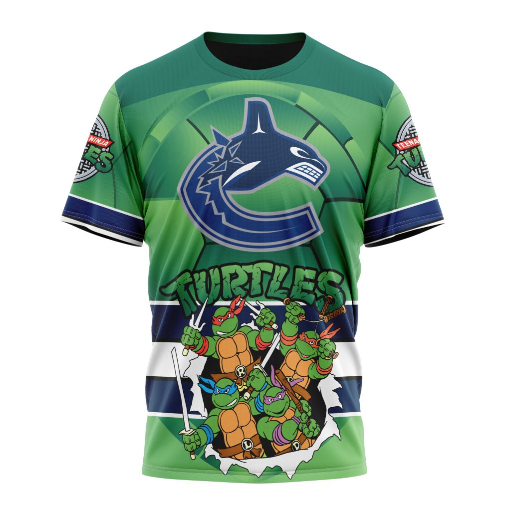 Vancouver Canucks Special Teenage Mutant Ninja Turtles Design 02 Personalized Name And Number T-Shirt Oregontrailrvpk Shirt